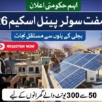 CM Punjab Solar Panel Program